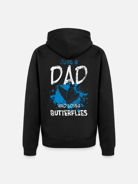 Papillon Papa - Veste à capuche bio Premium Unisexe - noir