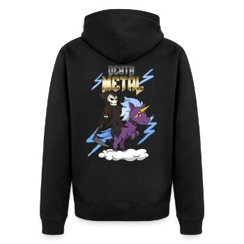 Death Metal - Veste à capuche bio Premium Unisexe - noir - Dos - Nico (187cm)
