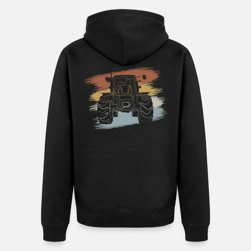 Tracteur - Veste à capuche bio Premium Unisexe - noir