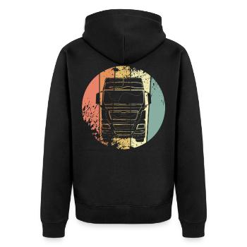 Poids lourds - Veste à capuche bio Premium Unisexe - noir - Dos - Nico (187cm)
