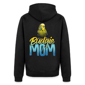 Budgie maman maman maman maman - Veste à capuche bio Premium Unisexe - noir - Dos - Nico (187cm)