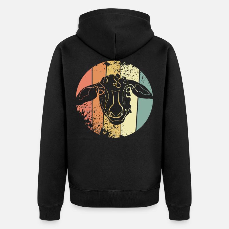 Mouton - Veste à capuche bio Premium Unisexe - noir