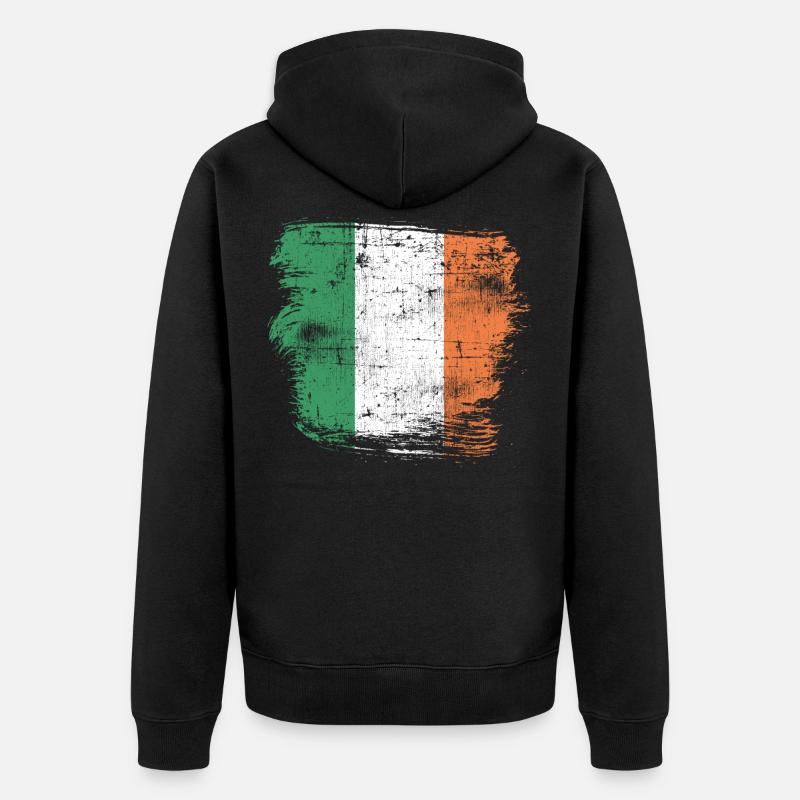 Irlande - Veste à capuche bio Premium Unisexe - noir