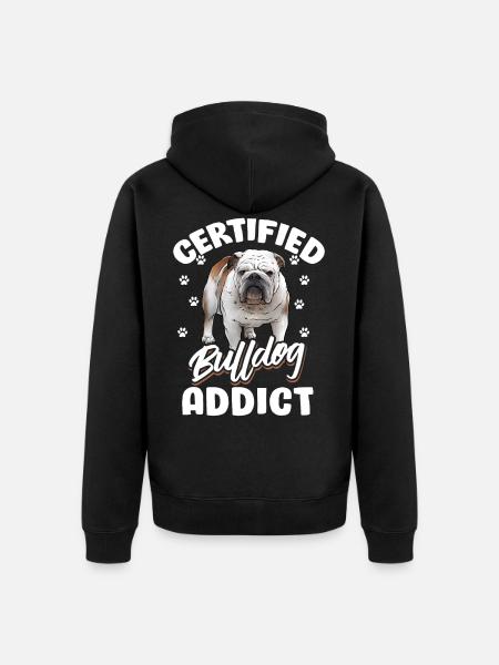 Bulldog inglés - Chaqueta con capucha prémium ecológica unisex - negro