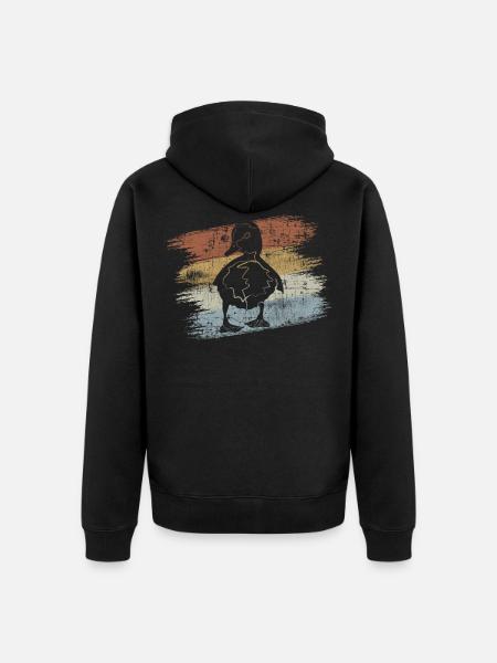 Bébé Canard Canard - Veste à capuche bio Premium Unisexe - noir