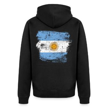 Argentine - Veste à capuche bio Premium Unisexe - noir - Dos - Nico (187cm)