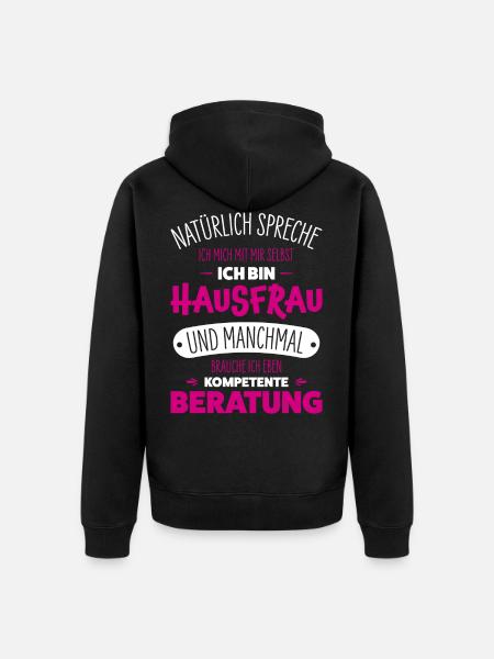 Housewife - Unisex Premium Organic Zip Hoodie - black