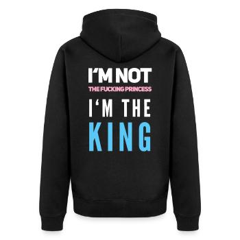 Transgender Transsexuell Transpride Geschenk - Veste à capuche bio Premium Unisexe - noir - Dos - Nico (187cm)