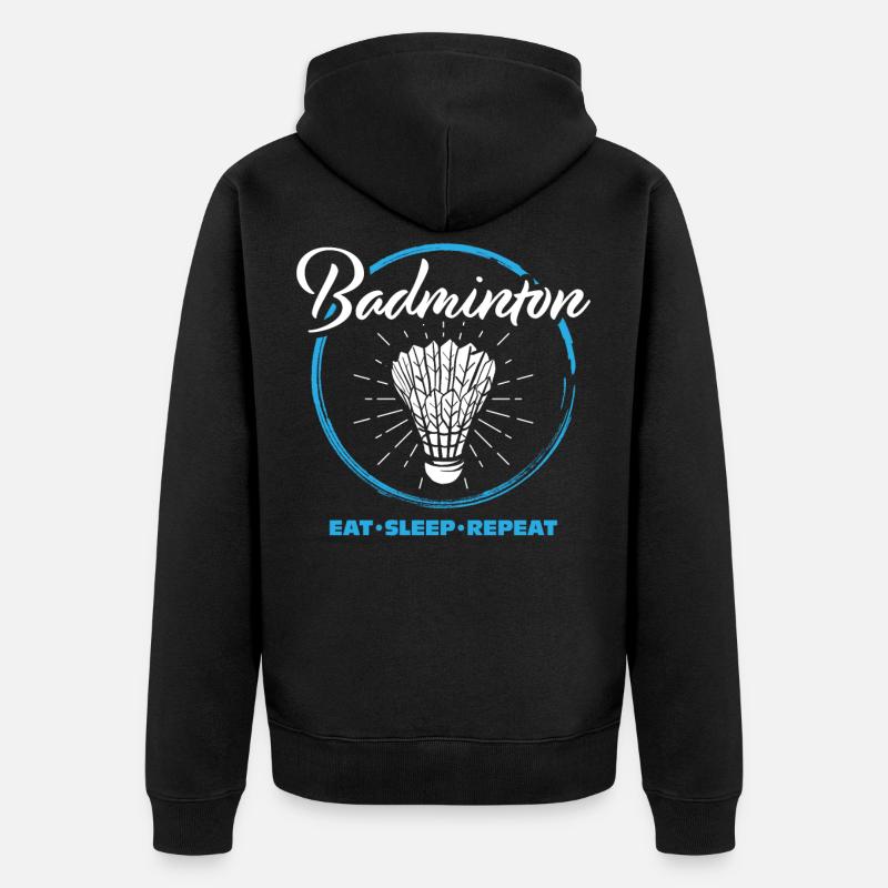 Badminton - Veste à capuche bio Premium Unisexe - noir