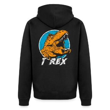 T-Rex Tyrannosaurus Rex - Veste à capuche bio Premium Unisexe - noir - Dos - Nico (187cm)