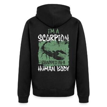Scorpion - Veste à capuche bio Premium Unisexe - noir - Dos - Nico (187cm)