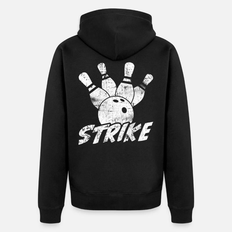 Bowling - Veste à capuche bio Premium Unisexe - noir