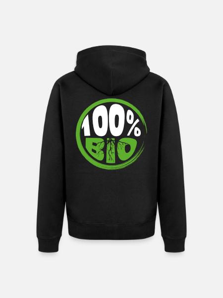 Environment Organic - Unisex Premium Organic Zip Hoodie - black