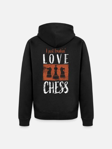 Échecs - Veste à capuche bio Premium Unisexe - noir