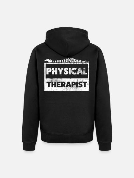 Physiotherapist - Unisex Premium Organic Zip Hoodie - black