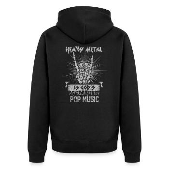 Heavy Metal - Veste à capuche bio Premium Unisexe - noir - Dos - Nico (187cm)