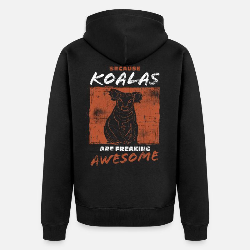 Koala - Veste à capuche bio Premium Unisexe - noir