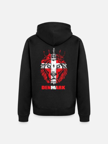 Drapeau Danemark - Veste à capuche bio Premium Unisexe - noir