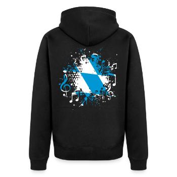 Bayern Musique - Veste à capuche bio Premium Unisexe - noir - Dos - Nico (187cm)