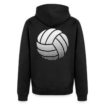 Volley-ball - Veste à capuche bio Premium Unisexe - noir - Dos - Nico (187cm)