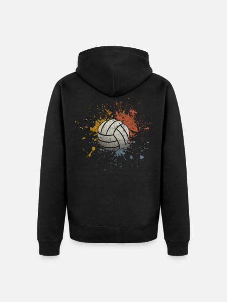 Volley-ball - Veste à capuche bio Premium Unisexe - noir