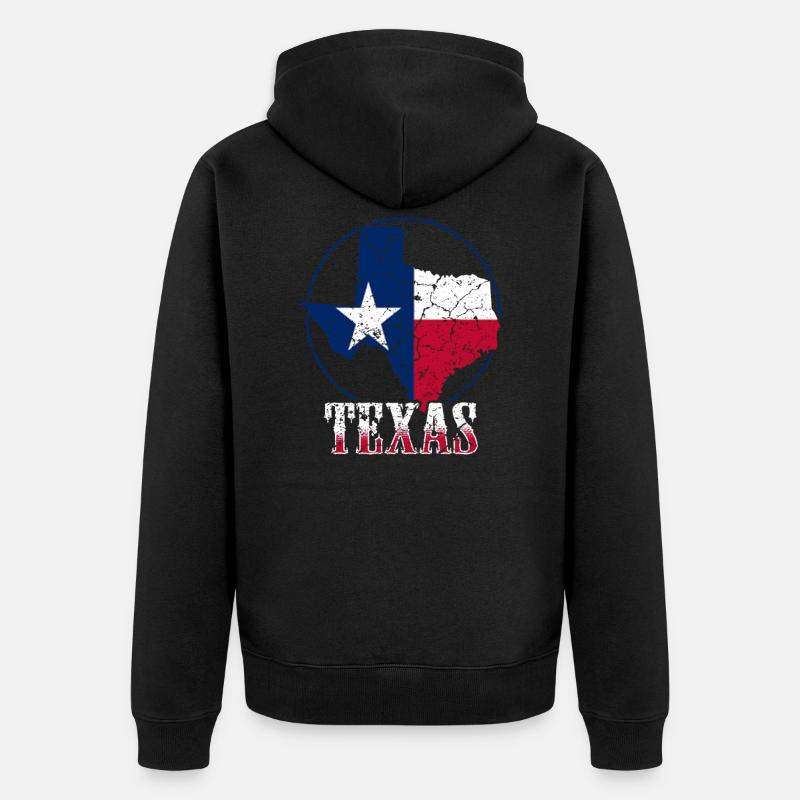 Texas - Veste à capuche bio Premium Unisexe - noir