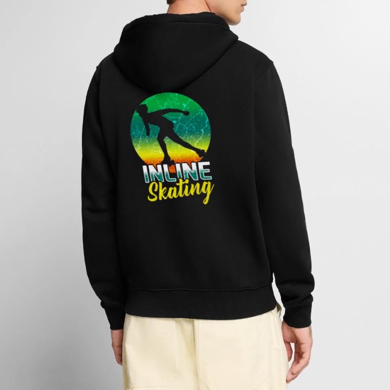 Inline Skating Inline Skating Unisex Premium Organic Zip Hoodie