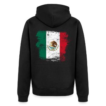Mexique - Veste à capuche bio Premium Unisexe - noir - Dos - Nico (187cm)