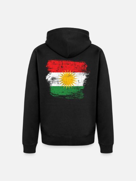 Kurdistan - Unisex Premium Organic Zip Hoodie - black
