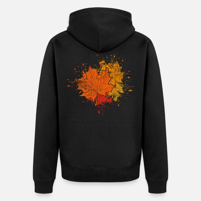 Automne - Veste à capuche bio Premium Unisexe - noir