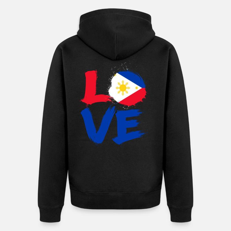Philippines - Veste à capuche bio Premium Unisexe - noir