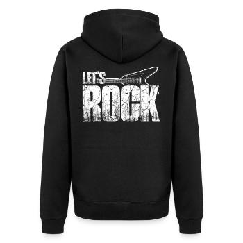 Rock Guitare Musique - Veste à capuche bio Premium Unisexe - noir - Dos - Nico (187cm)