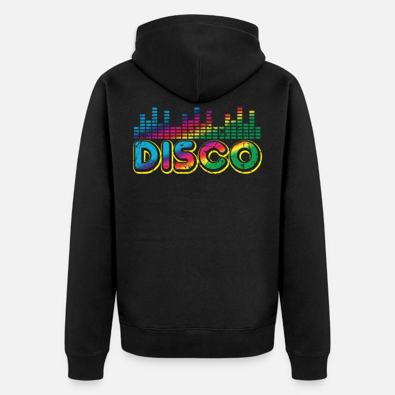 Musique disco - Veste à capuche bio Premium Unisexe - noir