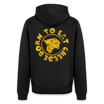 Fromage - Veste à capuche bio Premium Unisexe - noir - Dos - Nico (187cm)