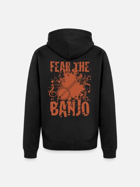 Banjo - Unisex Premium Organic Zip Hoodie - black