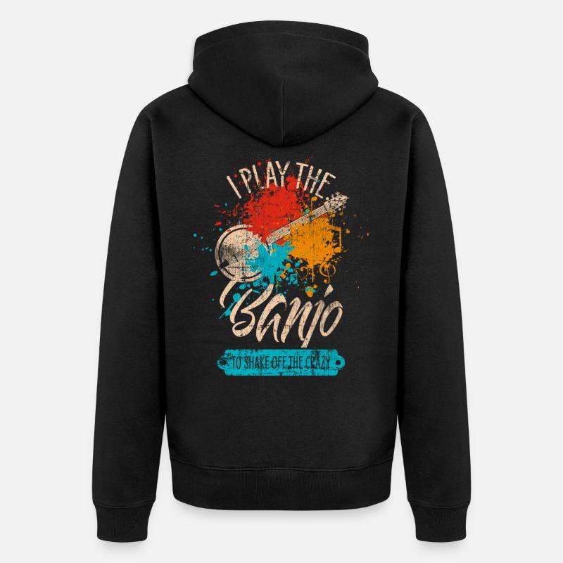 Banjo - Veste à capuche bio Premium Unisexe - noir