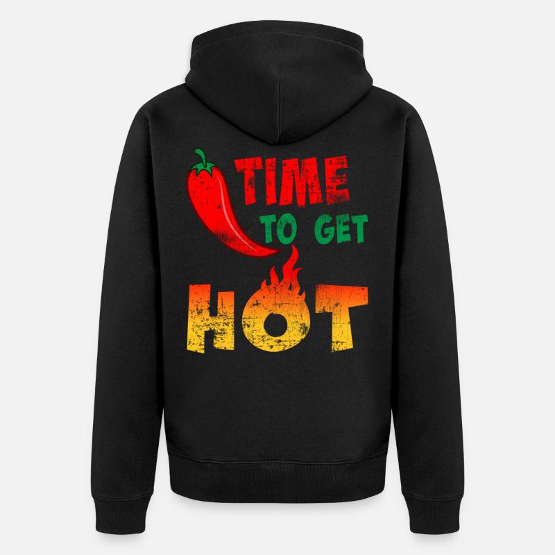 Chili Chilischote - Veste à capuche bio Premium Unisexe - noir