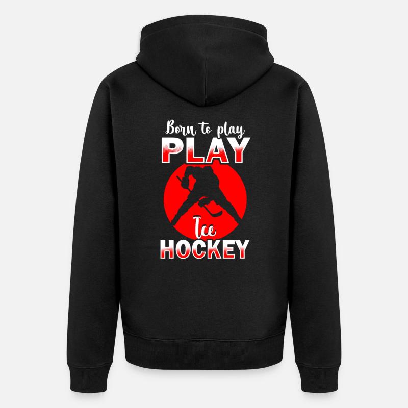 hockey - Veste à capuche bio Premium Unisexe - noir