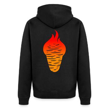 Kebab - Veste à capuche bio Premium Unisexe - noir - Dos - Nico (187cm)