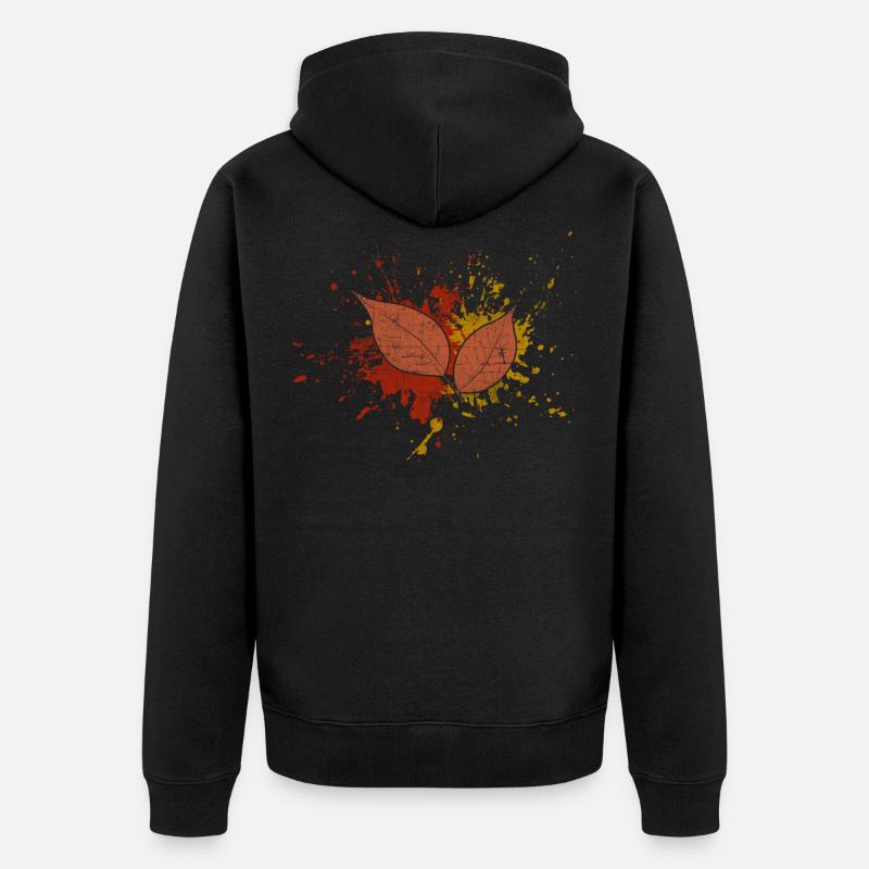 Automne - Veste à capuche bio Premium Unisexe - noir