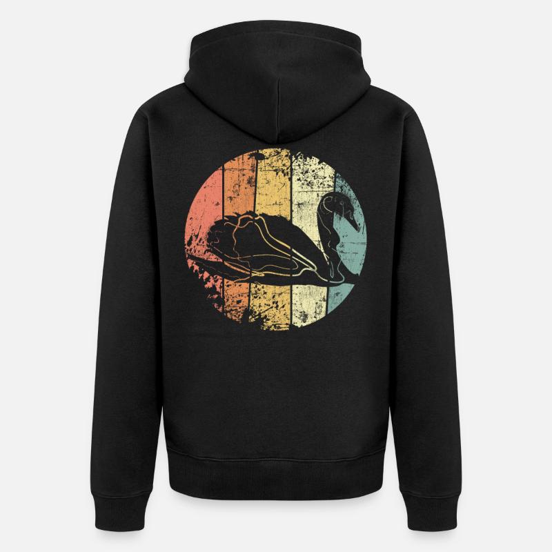 Cygne - Veste à capuche bio Premium Unisexe - noir