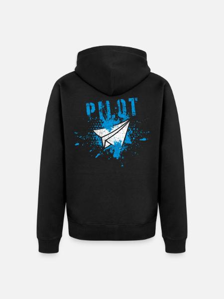 Pilote - Veste à capuche bio Premium Unisexe - noir