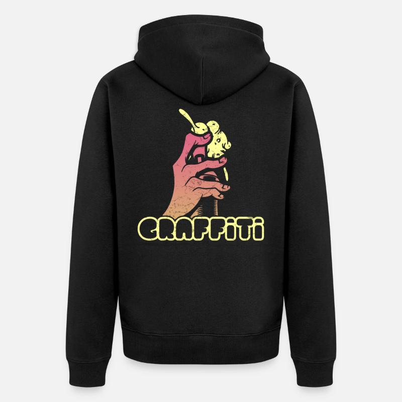 Graffiti - Veste à capuche bio Premium Unisexe - noir