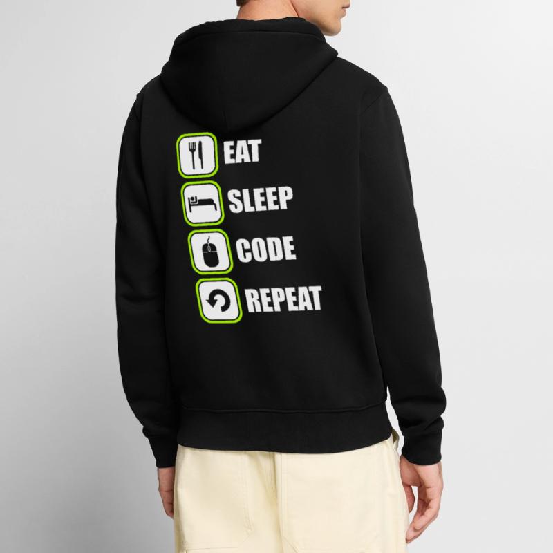 Programmeur Programmeur Code de programmation Veste à capuche bio Premium Unisexe