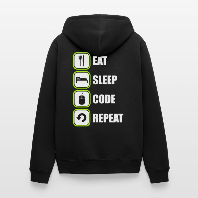 Programmeur Programmeur Code de programmation Veste à capuche bio Premium Unisexe