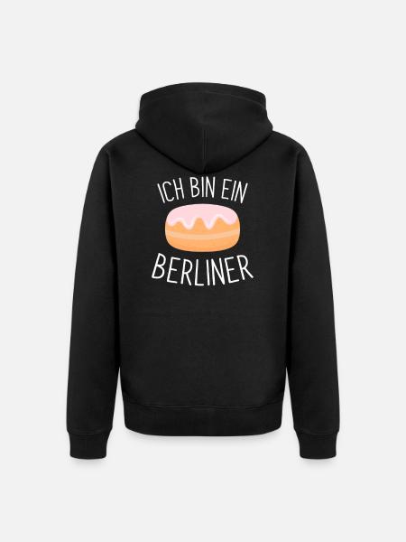 Jag är en Berlin JFK Berliner Berlin wa - Ekologisk premiumluvjack unisex - svart