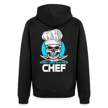 Cuisinier cuisine cuisine - Veste à capuche bio Premium Unisexe - noir - Dos - Nico (187cm)
