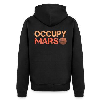 Occupy Mars - Veste à capuche bio Premium Unisexe - noir - Dos - Nico (187cm)