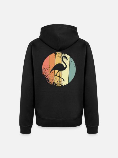 flamant - Veste à capuche bio Premium Unisexe - noir