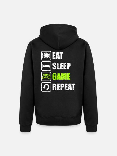 Gaming Gamer Game - Unisex Premium Bio Zip Hoodie - Schwarz